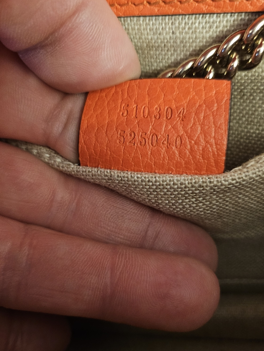Gucci Interlocking G Dollar Calf Bag - Sun Orange - Picture 12 of 13